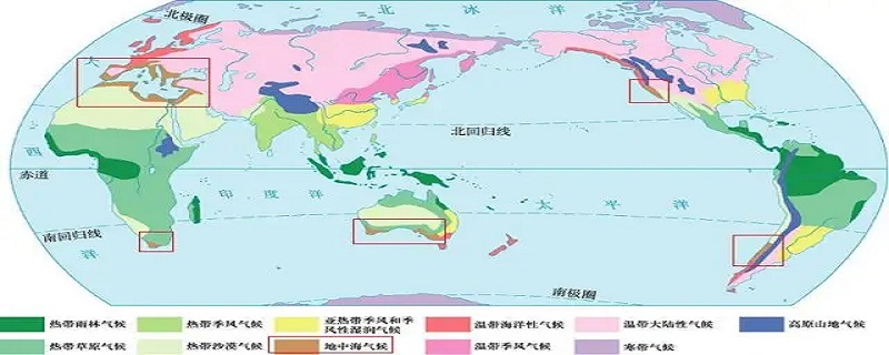 地中海气候区的雨季通常在什么季节