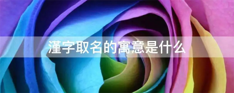 漌字取名的寓意是什么,瑾字取名的大忌