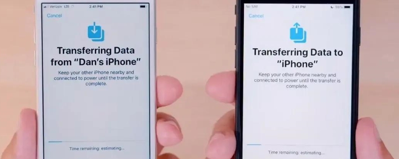 iphone传输到新iphone要多久